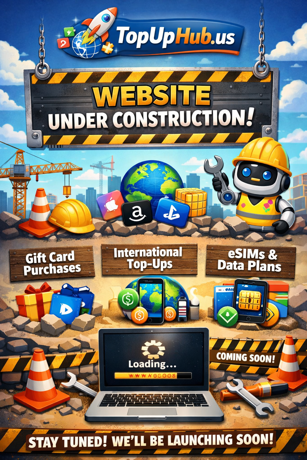 TopUpHub under construction